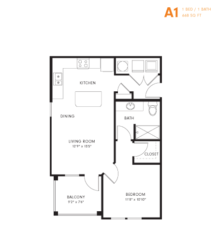 A1 floor plan