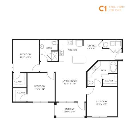 C1 floor plan