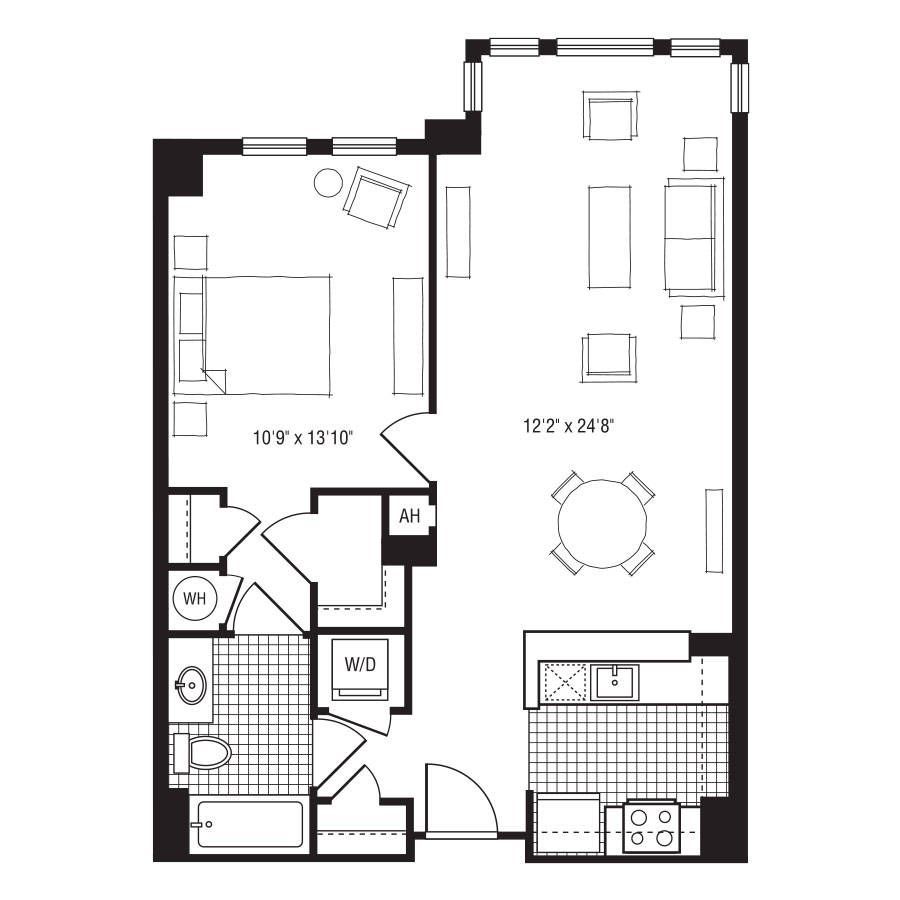 1JB floor plan