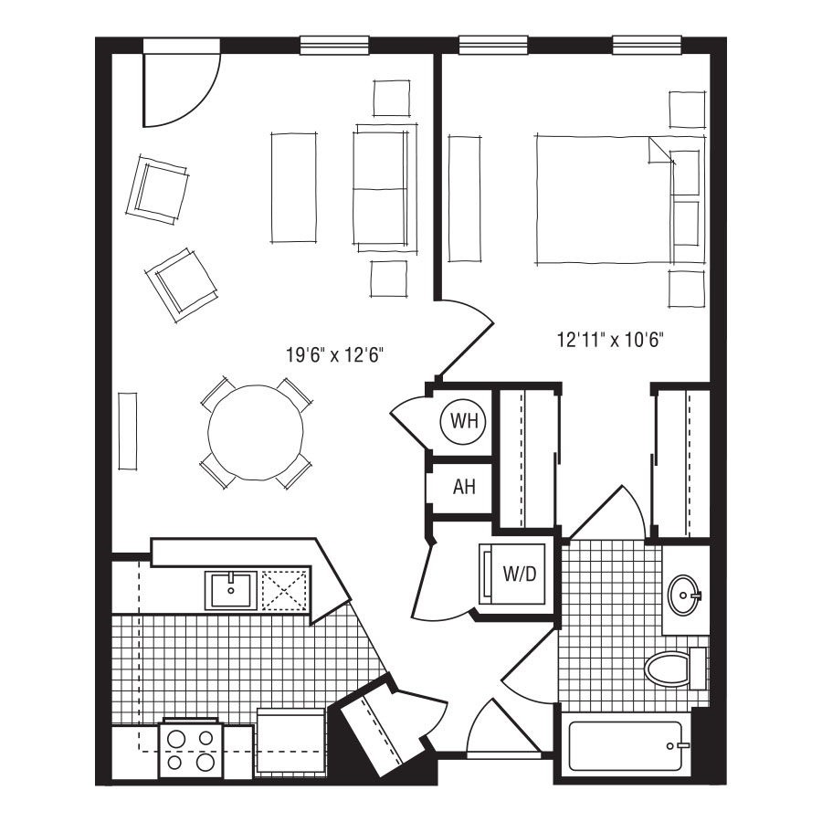 1C floor plan
