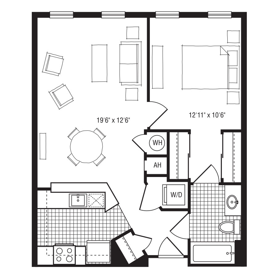1CX floor plan