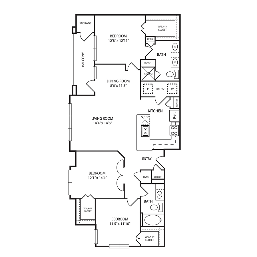D1 floor plan