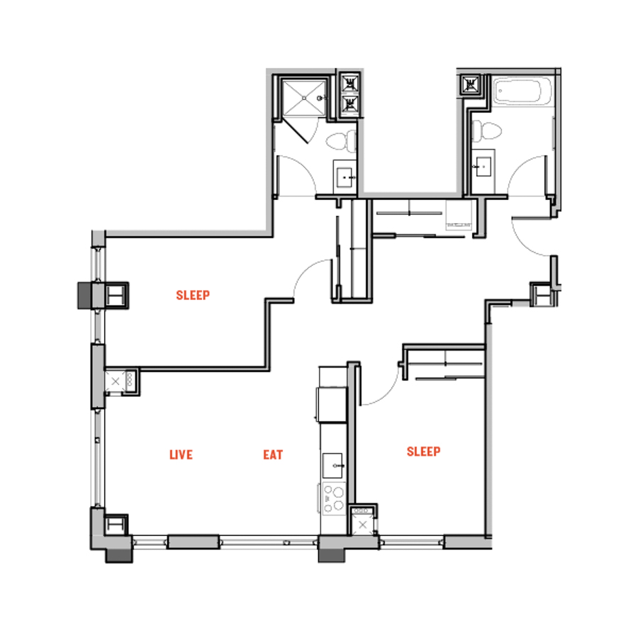 B2 floor plan