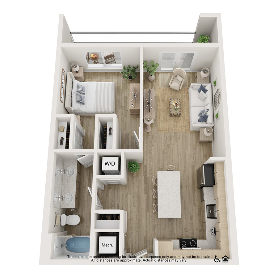1B floor plan