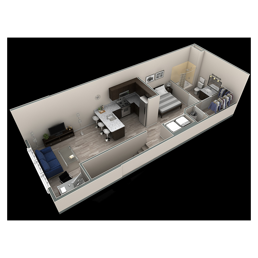Studio Grand Overlook floor plan