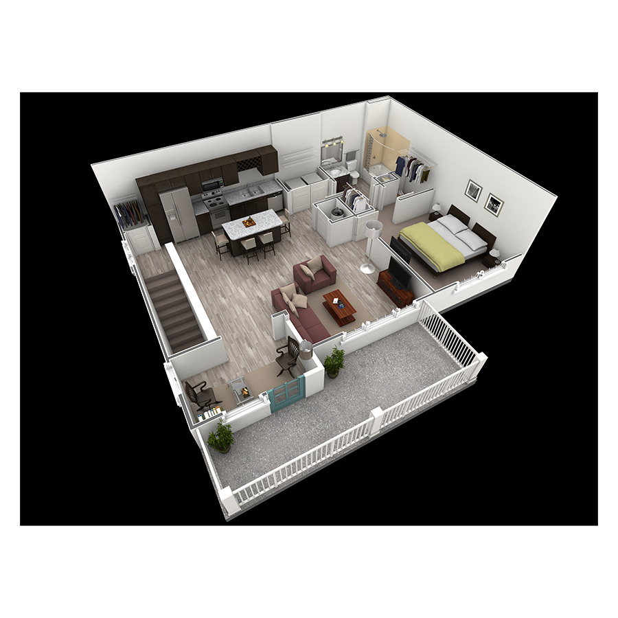 1 BR Grand Overlook floor plan