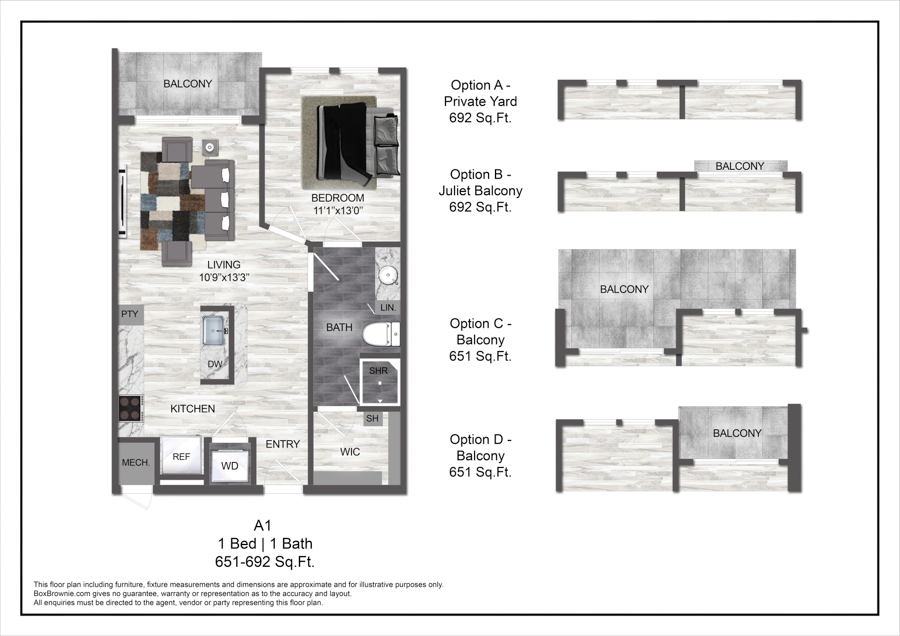A1 floor plan
