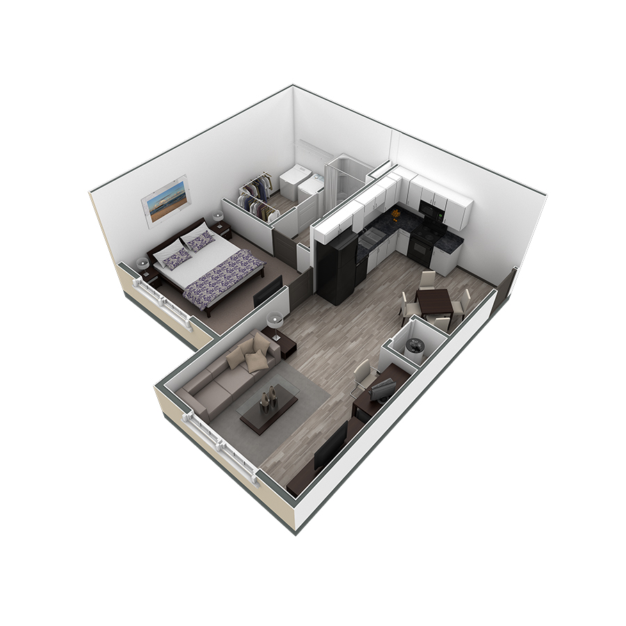 1 BR Horizon Overlook floor plan