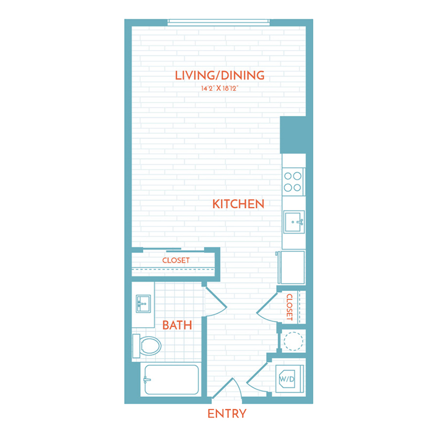 A1.1 | Studio | 1 Bath floor plan