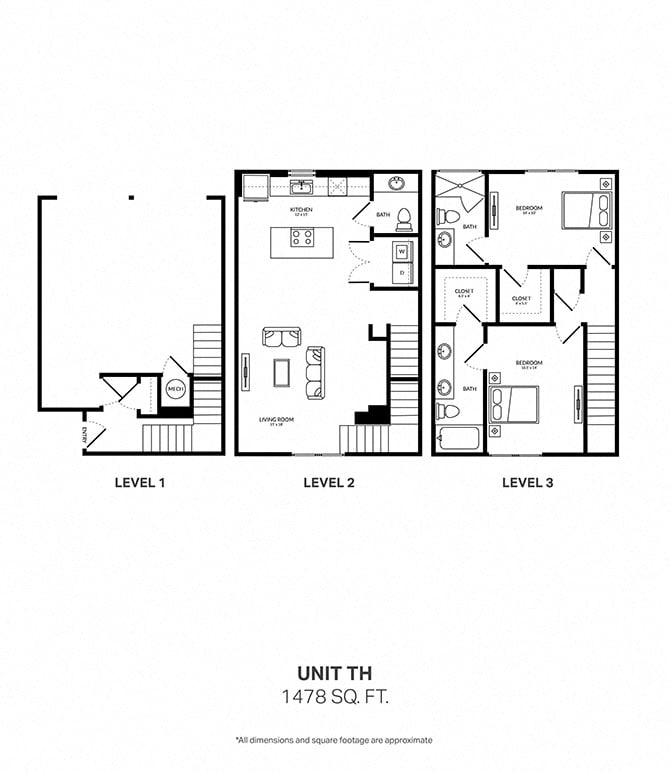 2L TH floor plan