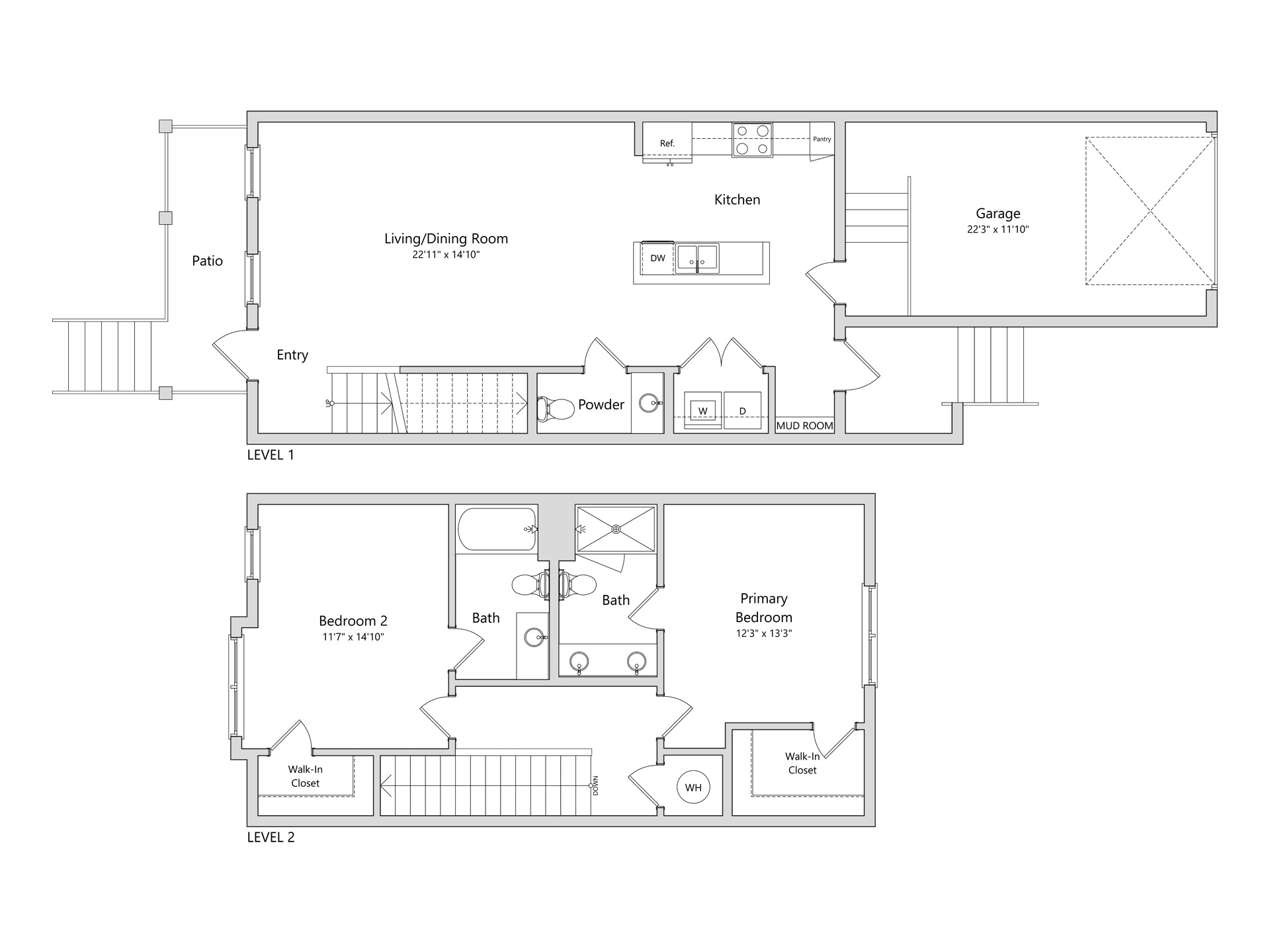 TH2B floor plan