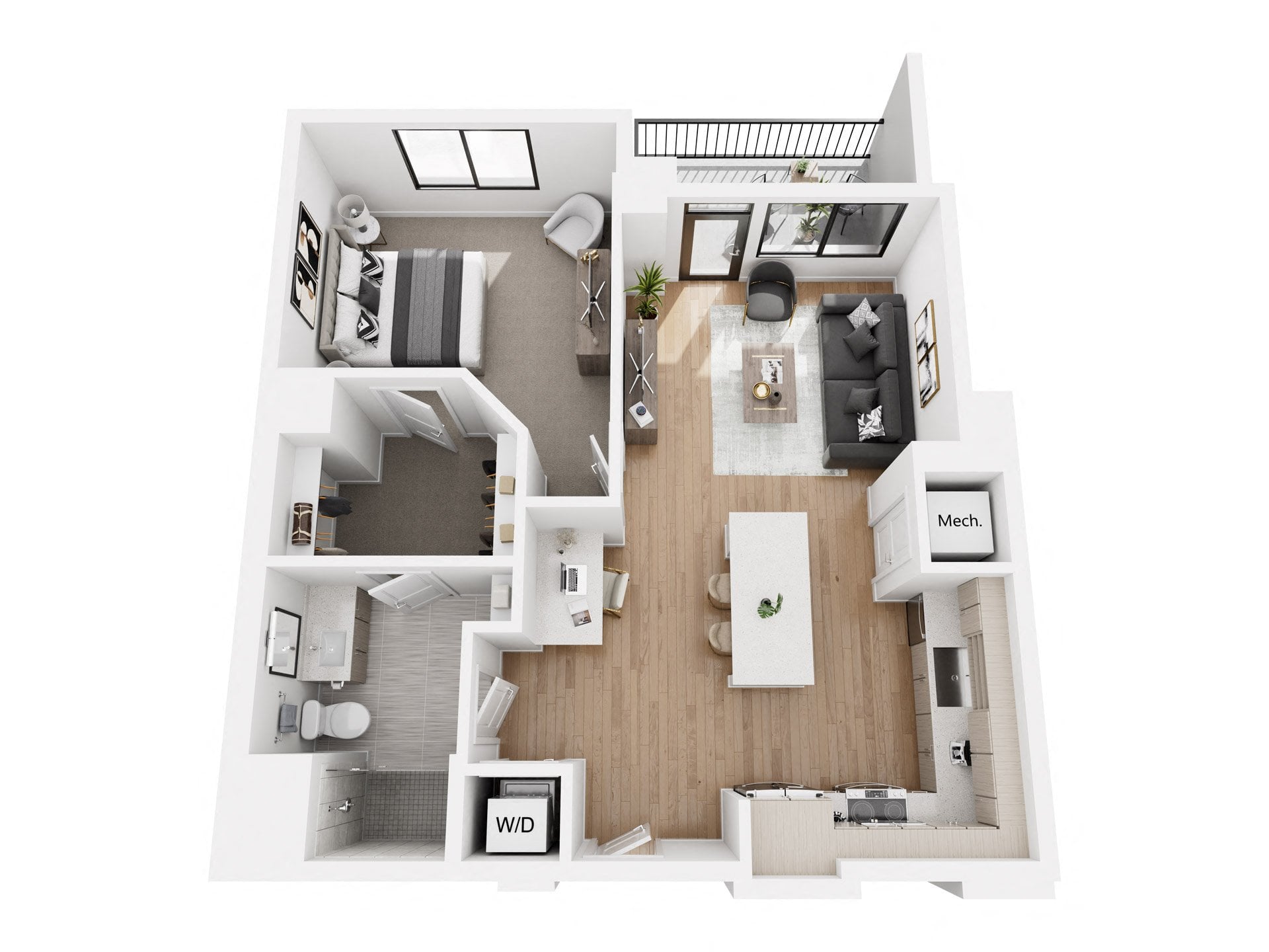 1BR-5 floor plan