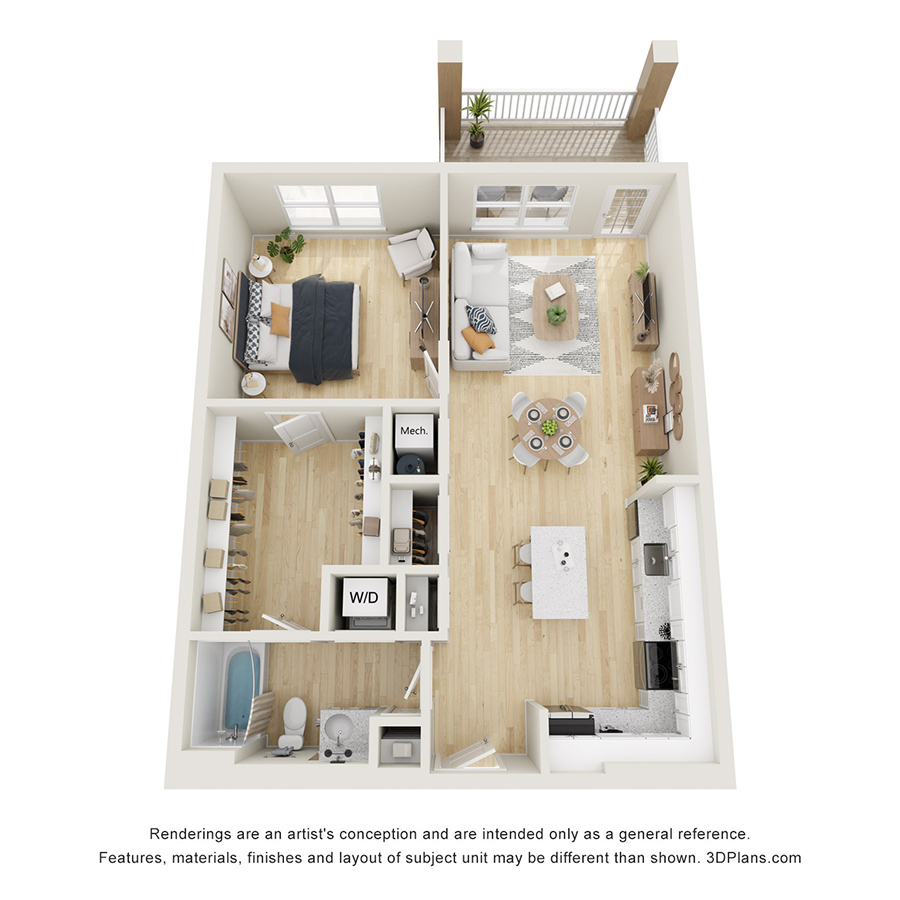 1C floor plan