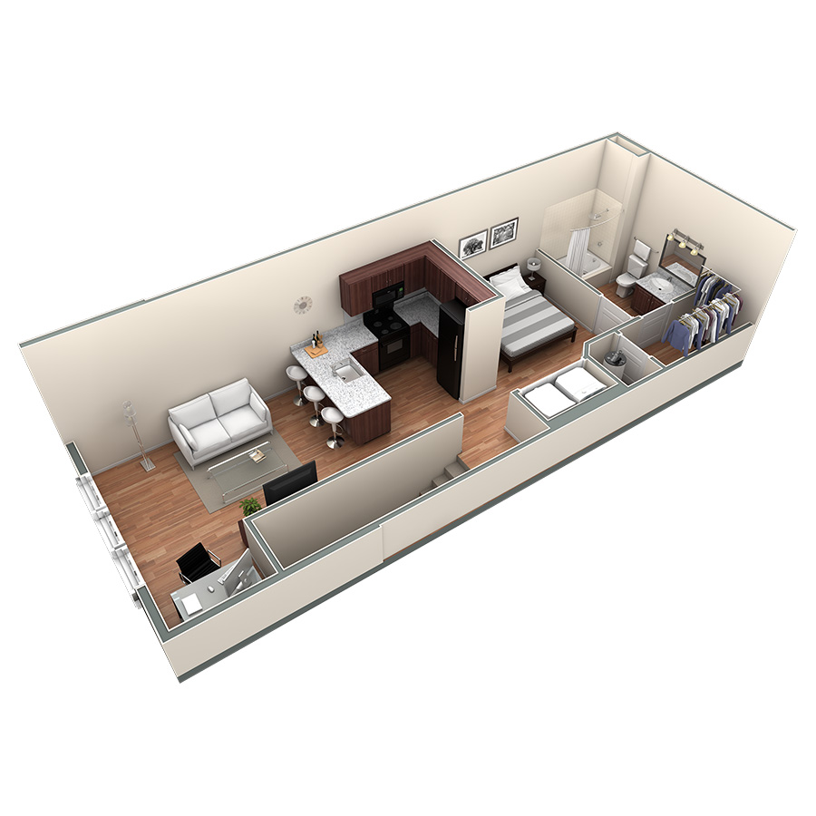 Studio Grand Overlook floor plan