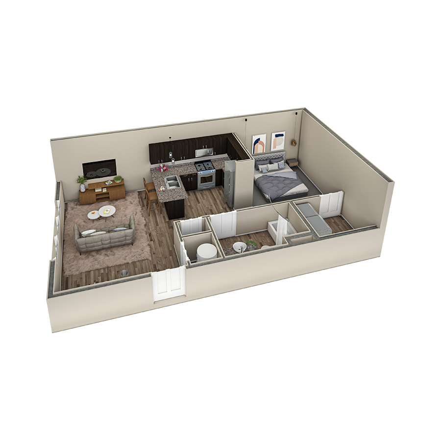 Studio Haven Courtyard floor plan