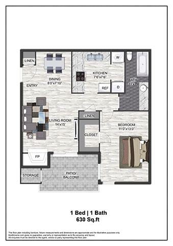 A2 floor plan