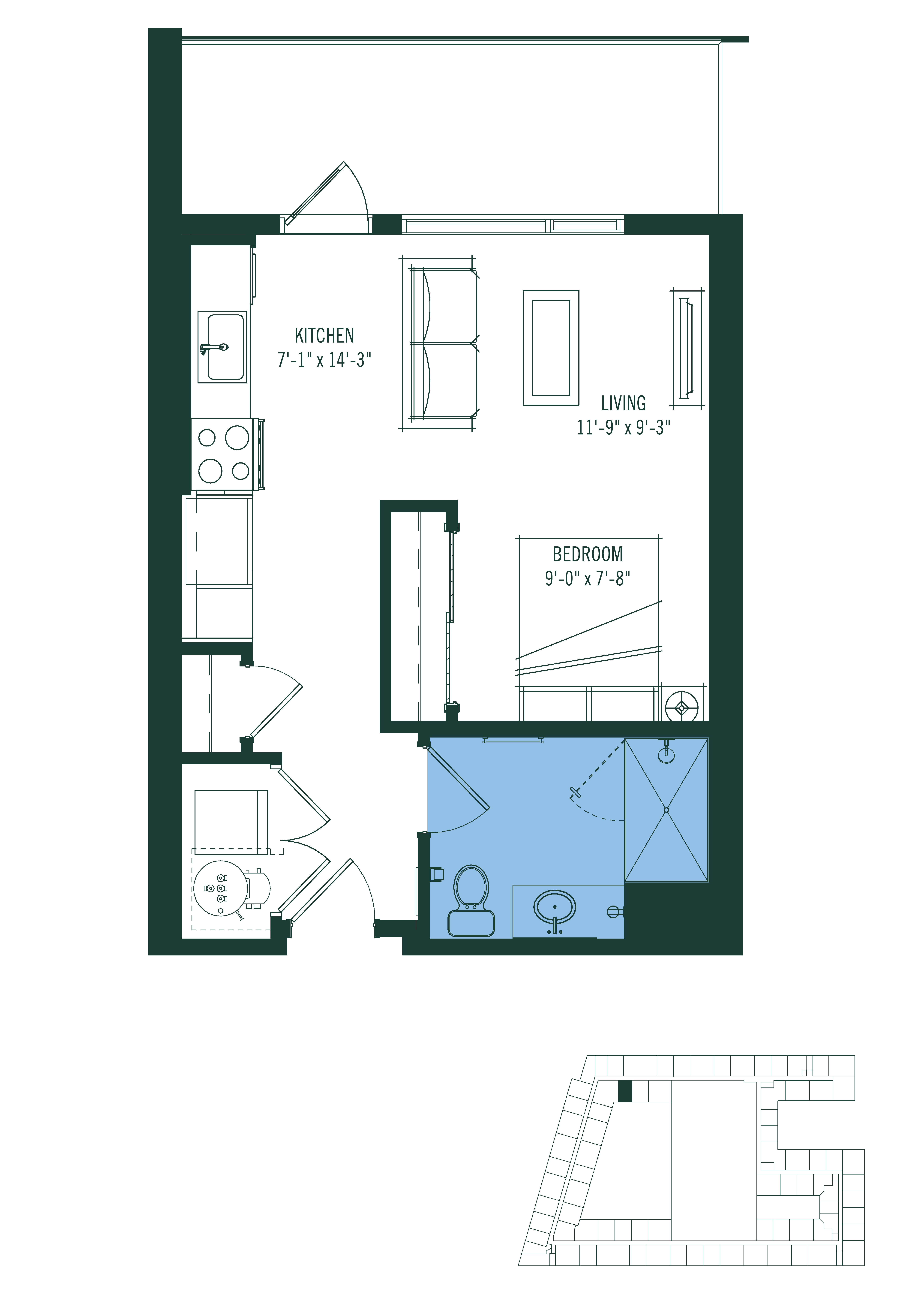 Studio-S1 floor plan