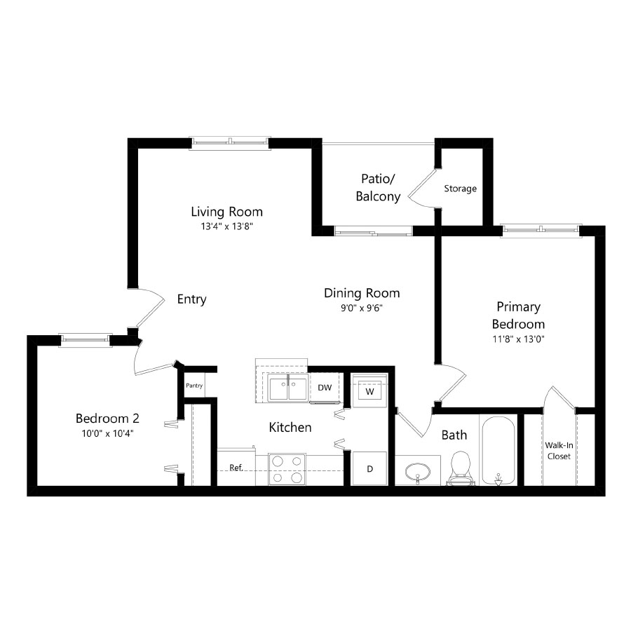 Barcelona floor plan