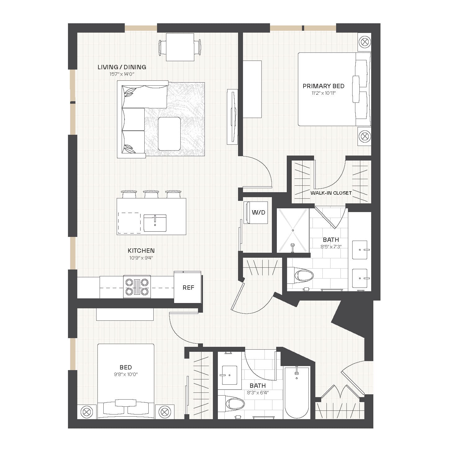 2B7 floor plan