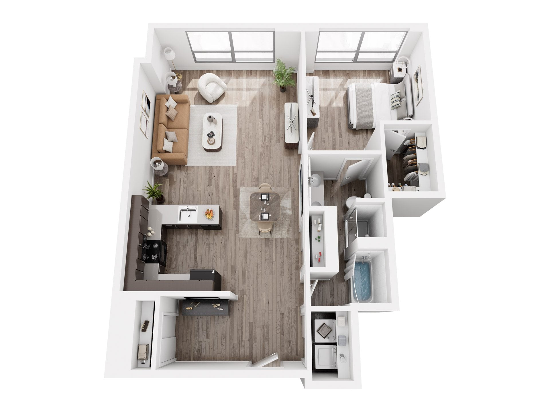 One Bed Den - Penthouse floor plan