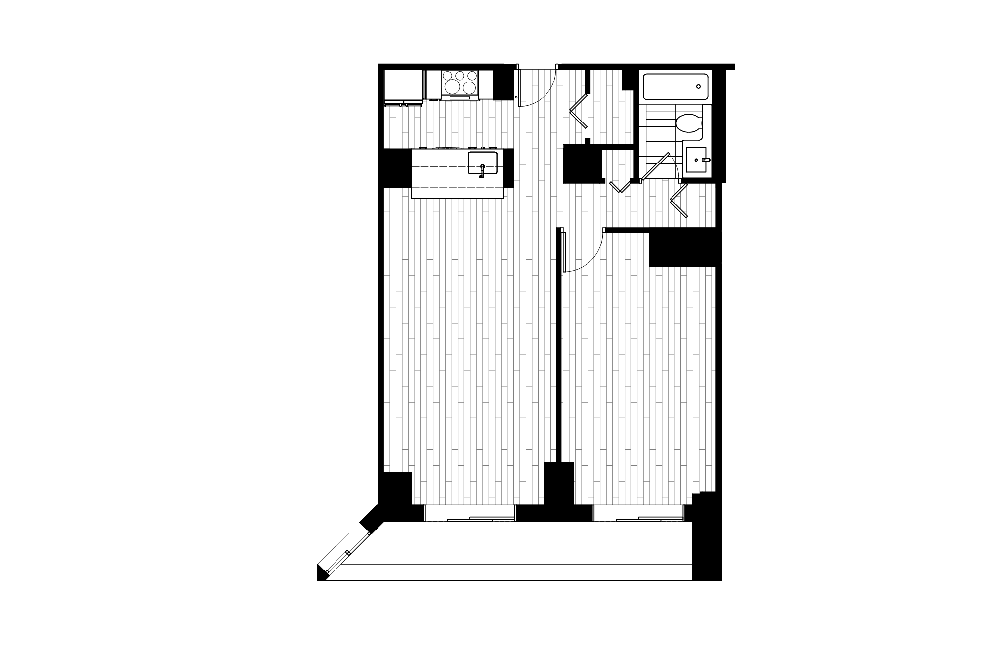 1 Bed_1 Bath-10 floor plan