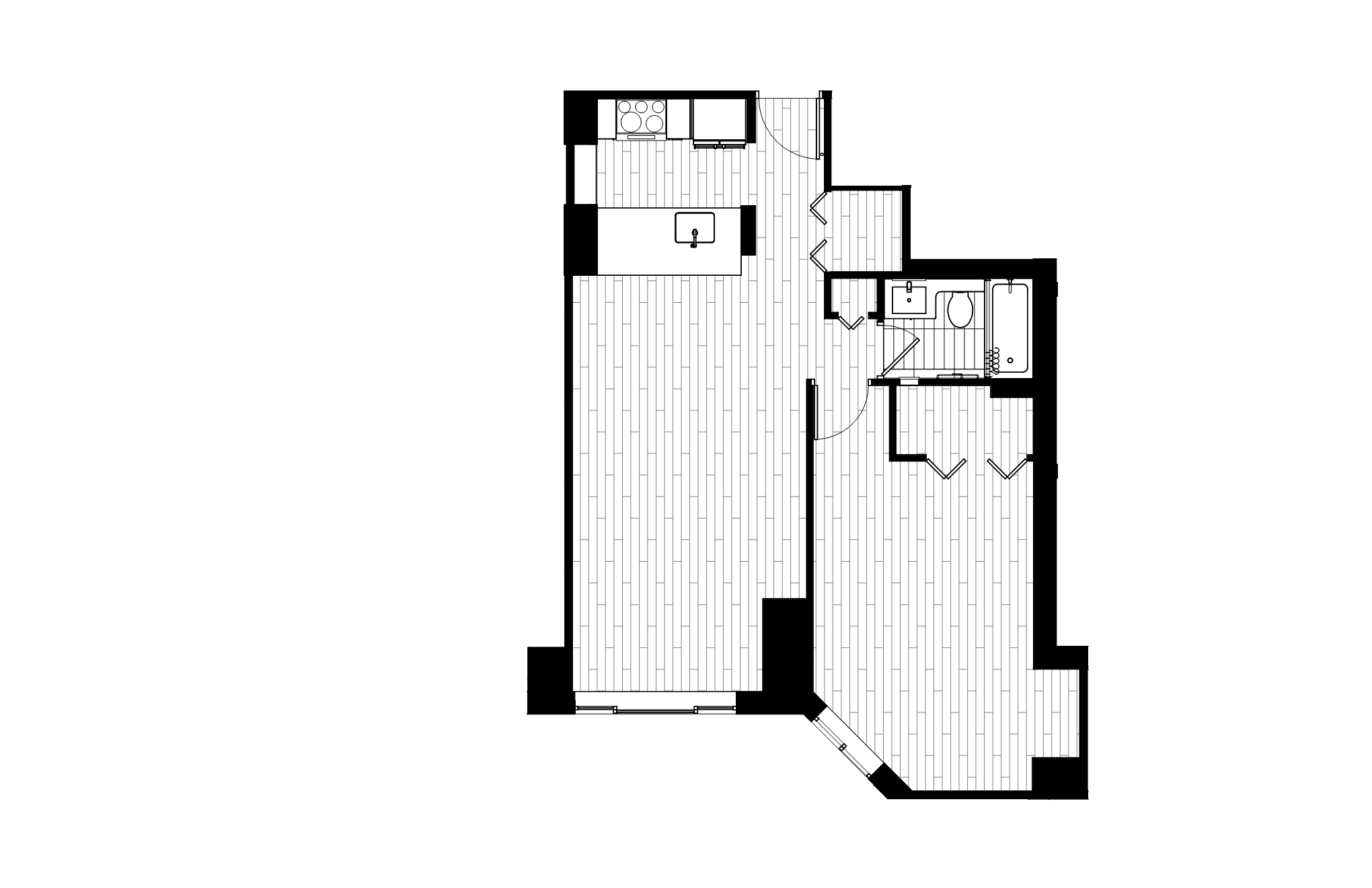 1 Bed_1 Bath-08 floor plan