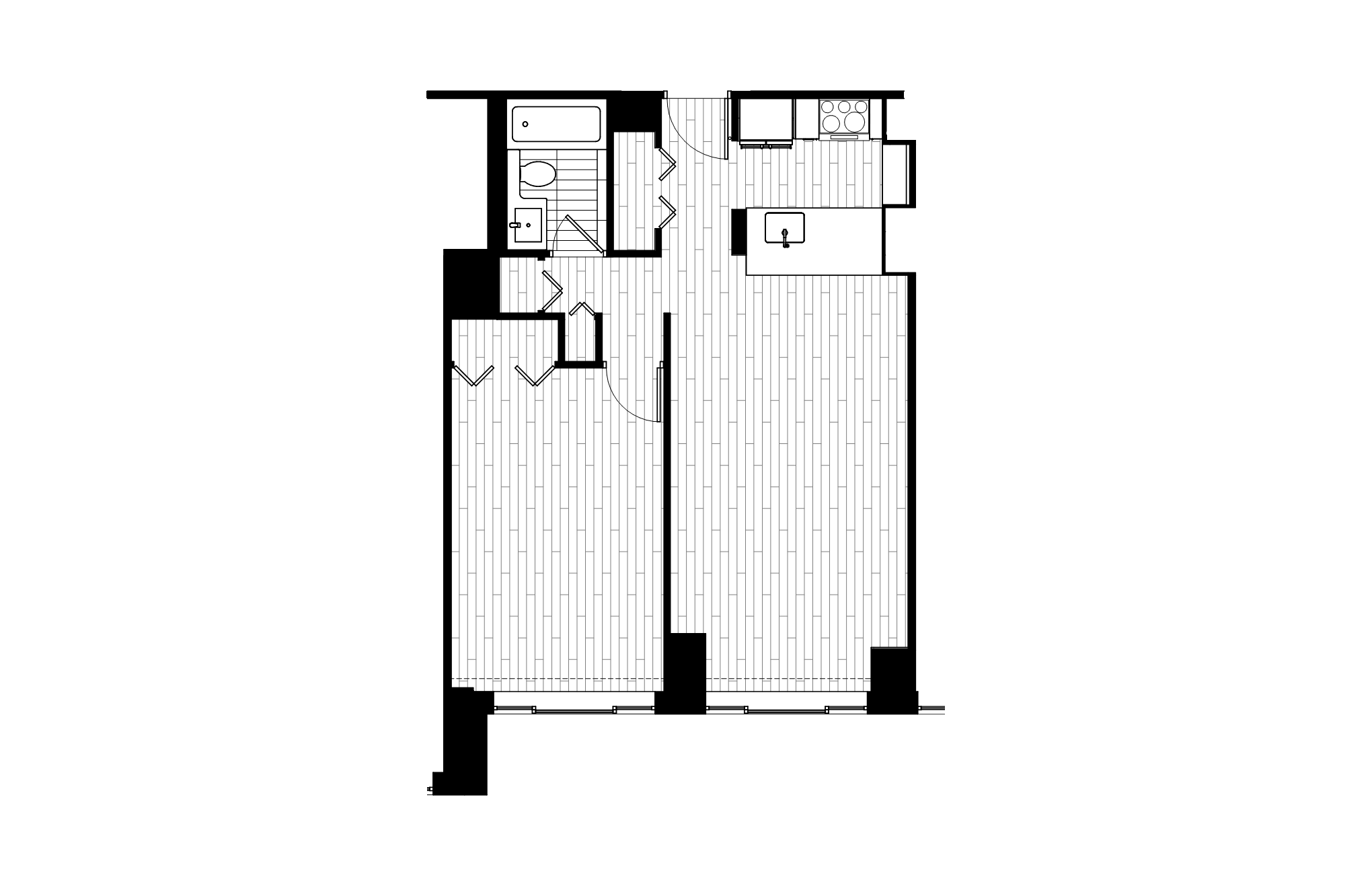 1 Bed_1 Bath-07 floor plan