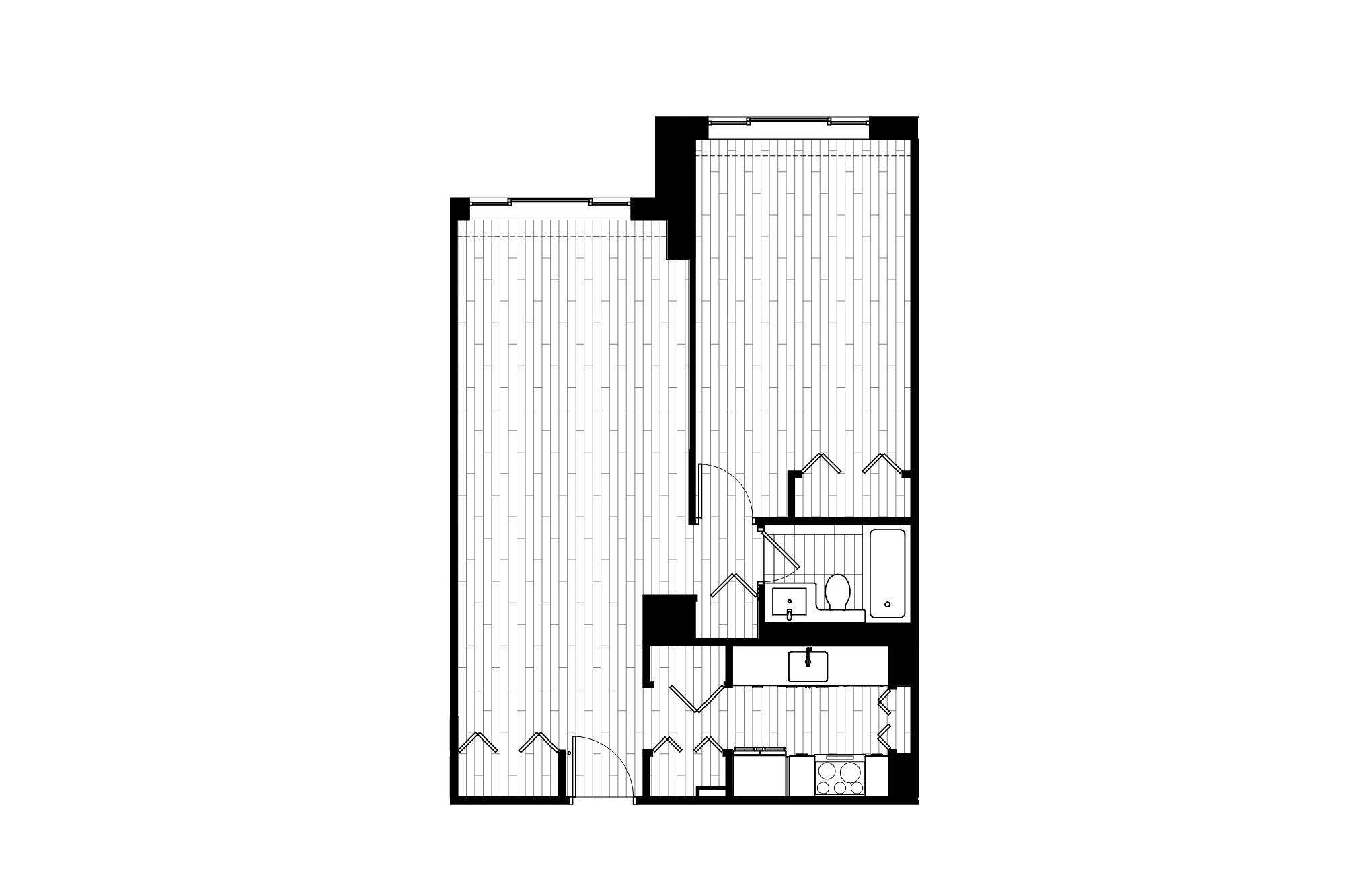 1 Bed_1 Bath-14 floor plan
