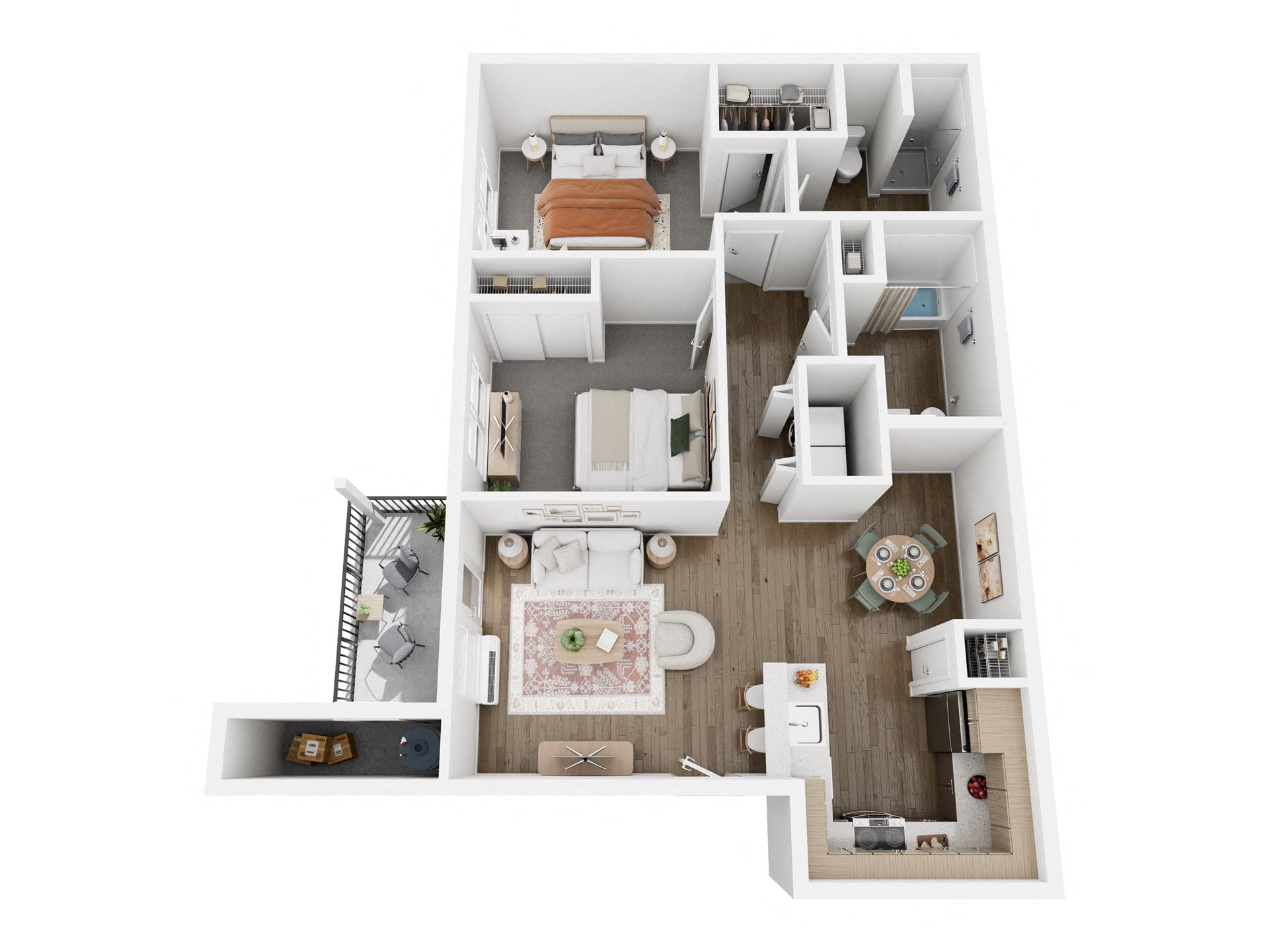 2x2A floor plan