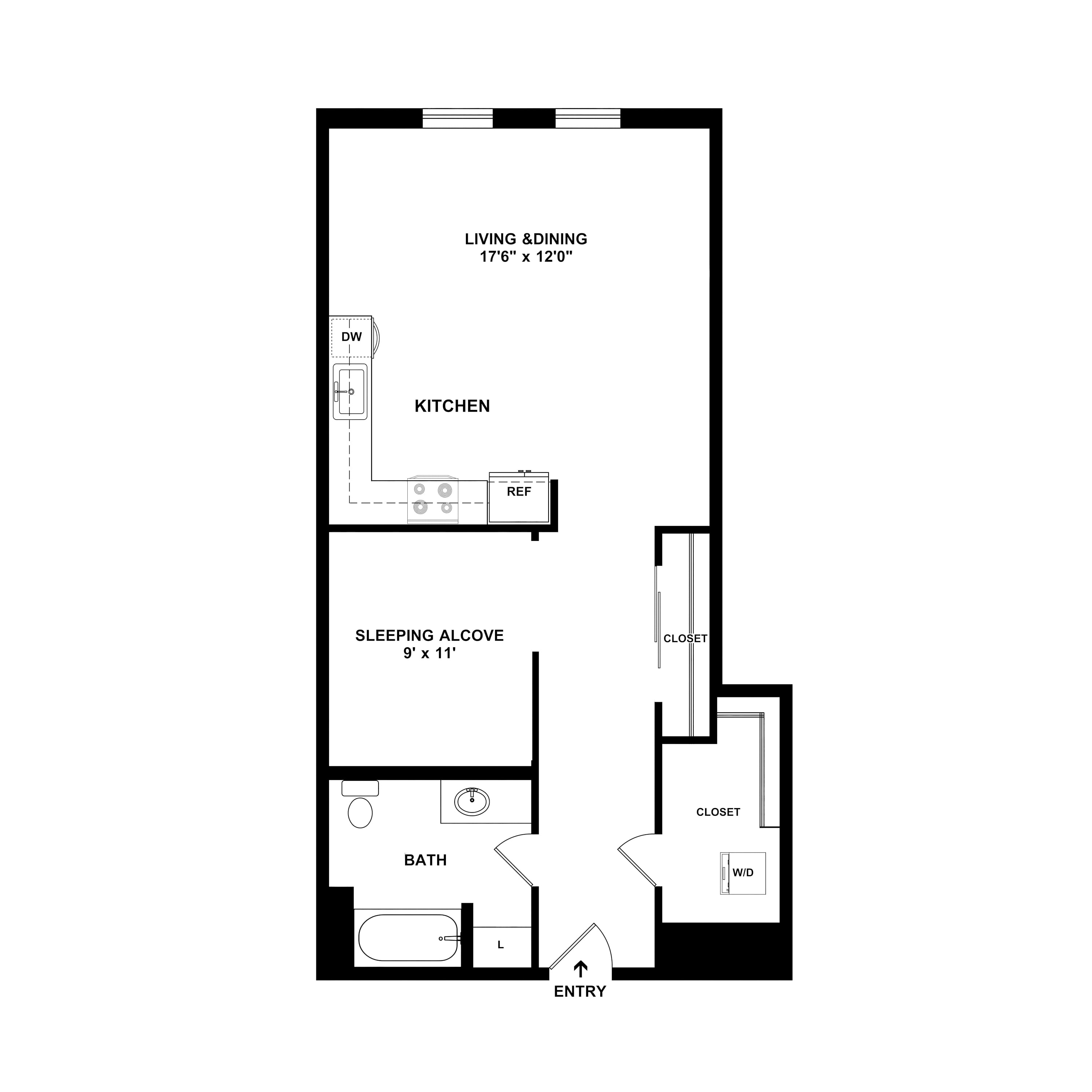 Studio floor plan