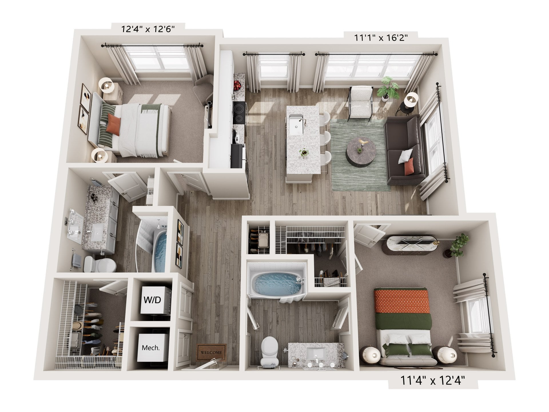 B1B floor plan