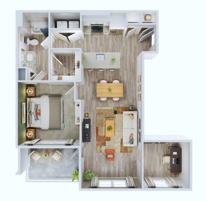 1C ALT1 floor plan