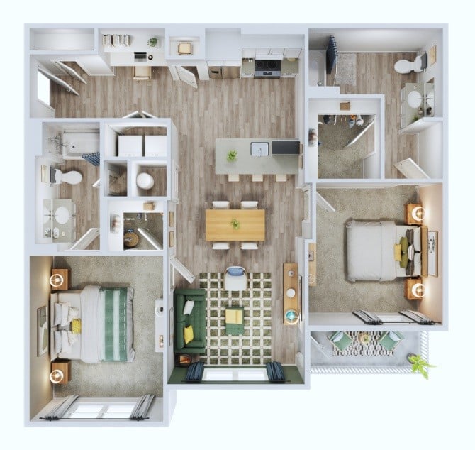 2B ANSI floor plan