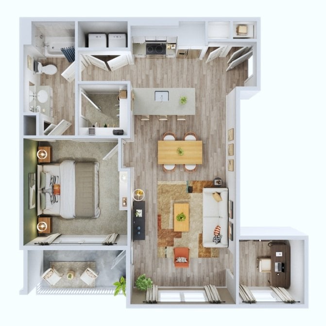1C floor plan