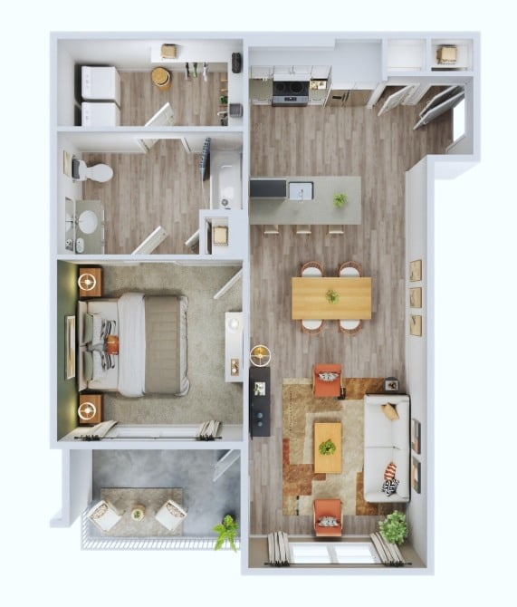 1B ANSI floor plan