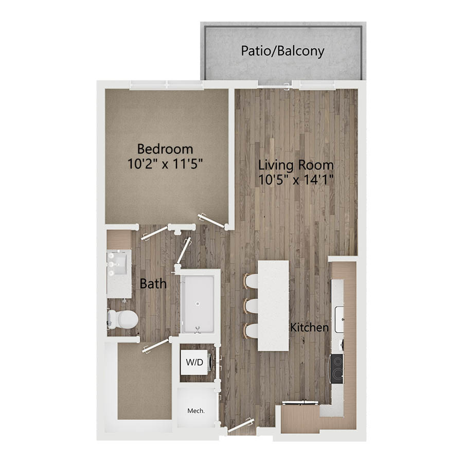 A2 floor plan