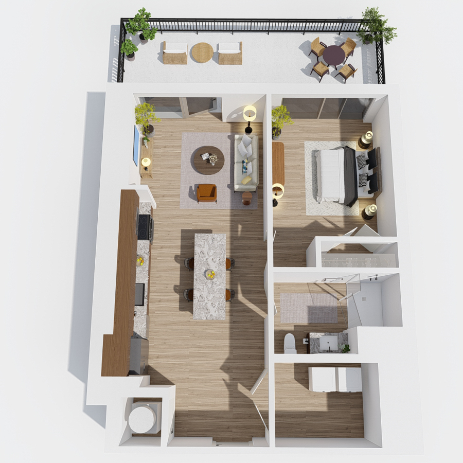 A2 with Terrace floor plan