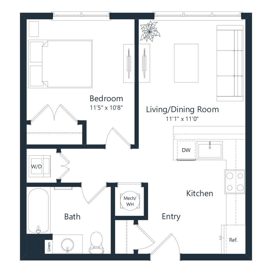 A1 floor plan