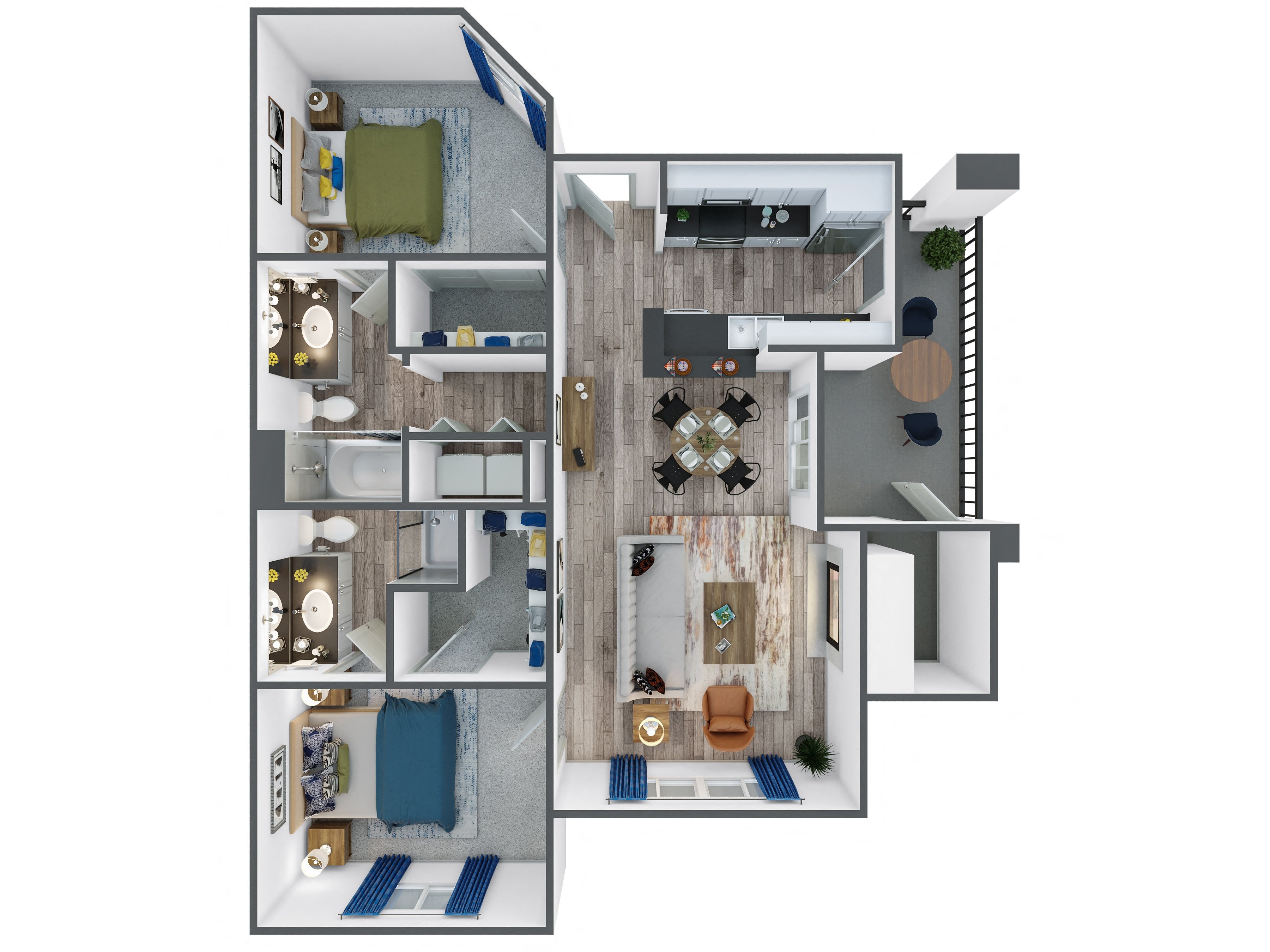 Barcelona floor plan