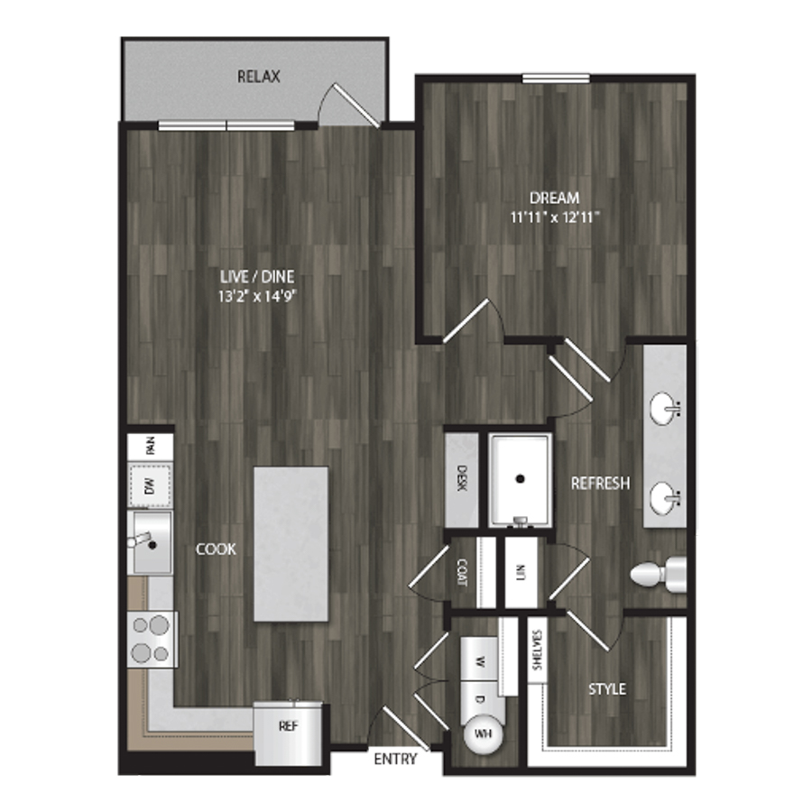 1C floor plan