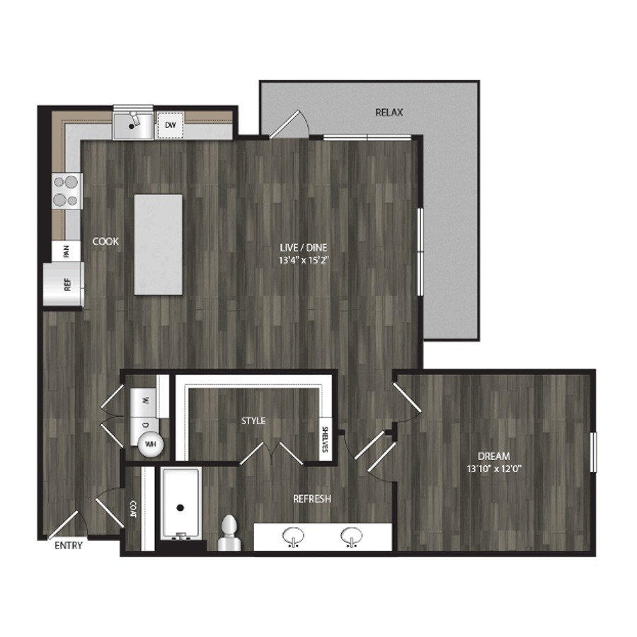 1G floor plan