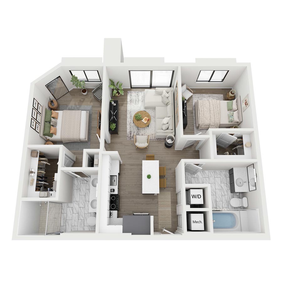 C1-H2 floor plan