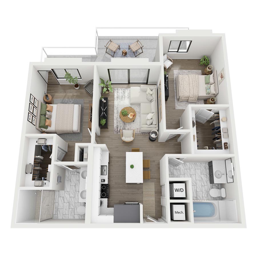 C1-H3 floor plan