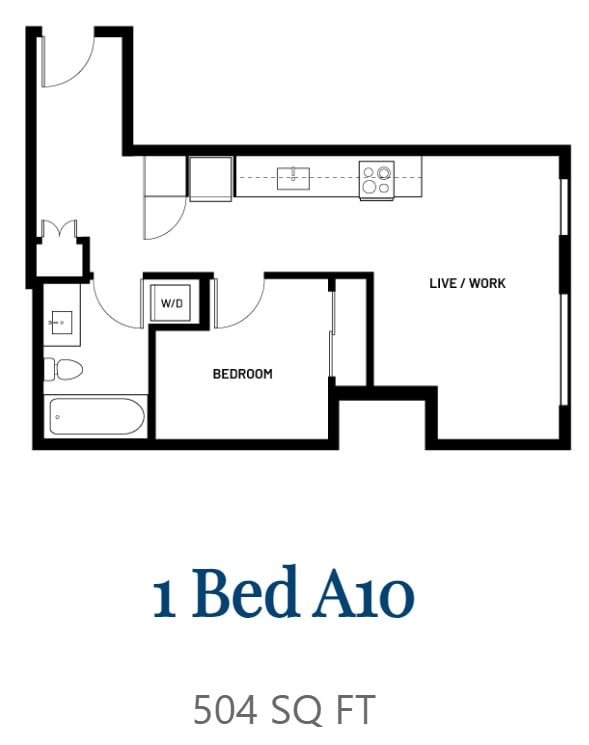 1 Bed A10 floor plan