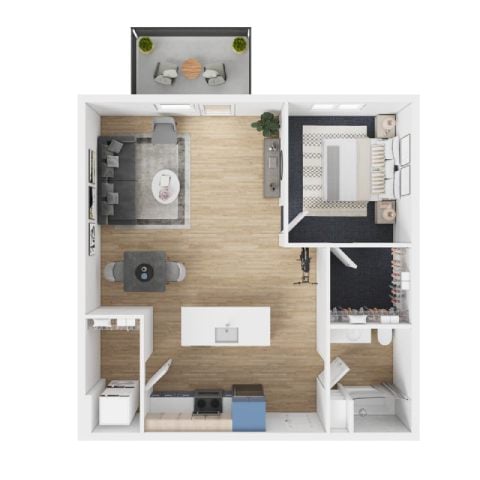 1x1 - C3 floor plan