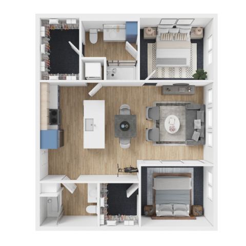 2x2 - E2 floor plan