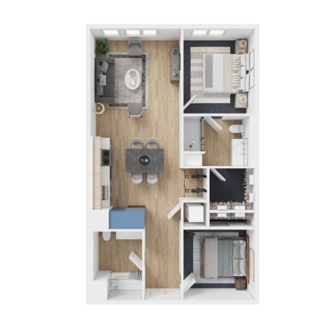 2x2 - E4 floor plan