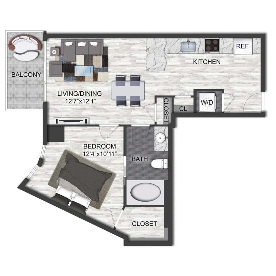 A1 floor plan