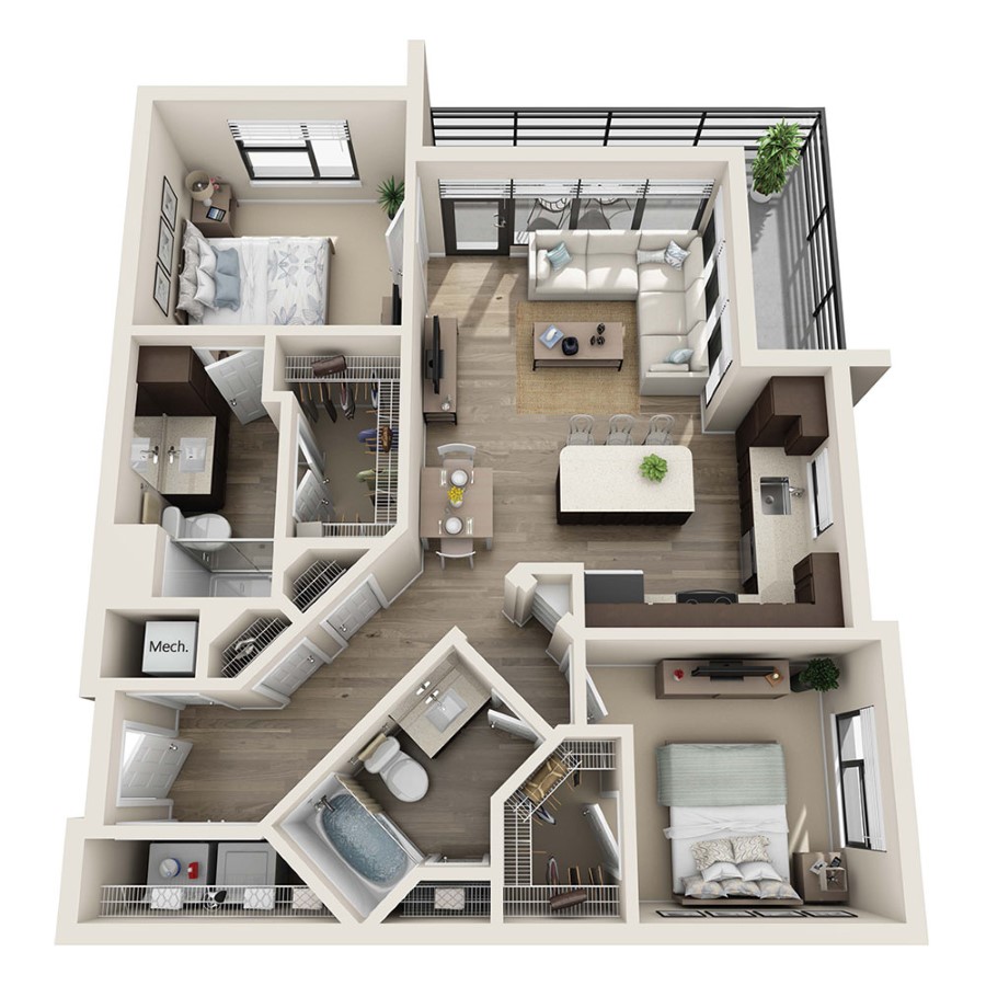 B2 floor plan