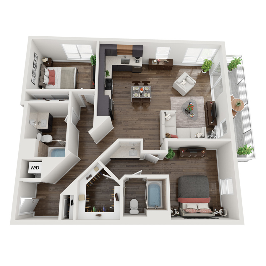Two Bedroom 20i floor plan